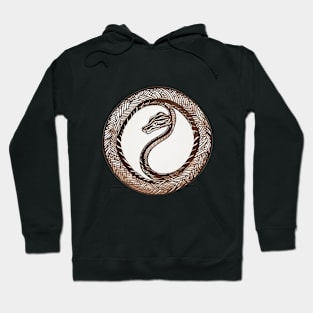 Snake Brown Shadow Silhouette Anime Style Collection No. 366 Hoodie